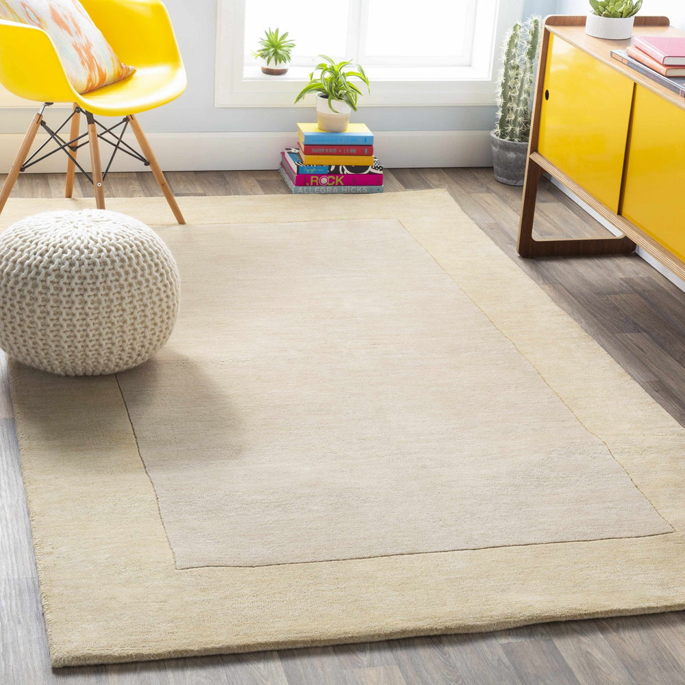 Slade Modern Solid Design Beige Hand Loomed Area Rug - The Rug Decor