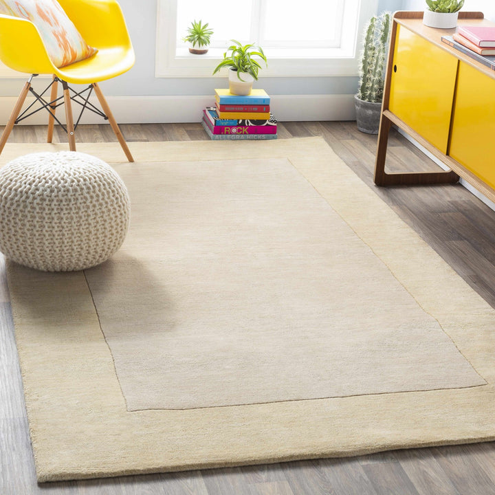 Slade Modern Solid Design Beige Hand Loomed Area Rug - The Rug Decor