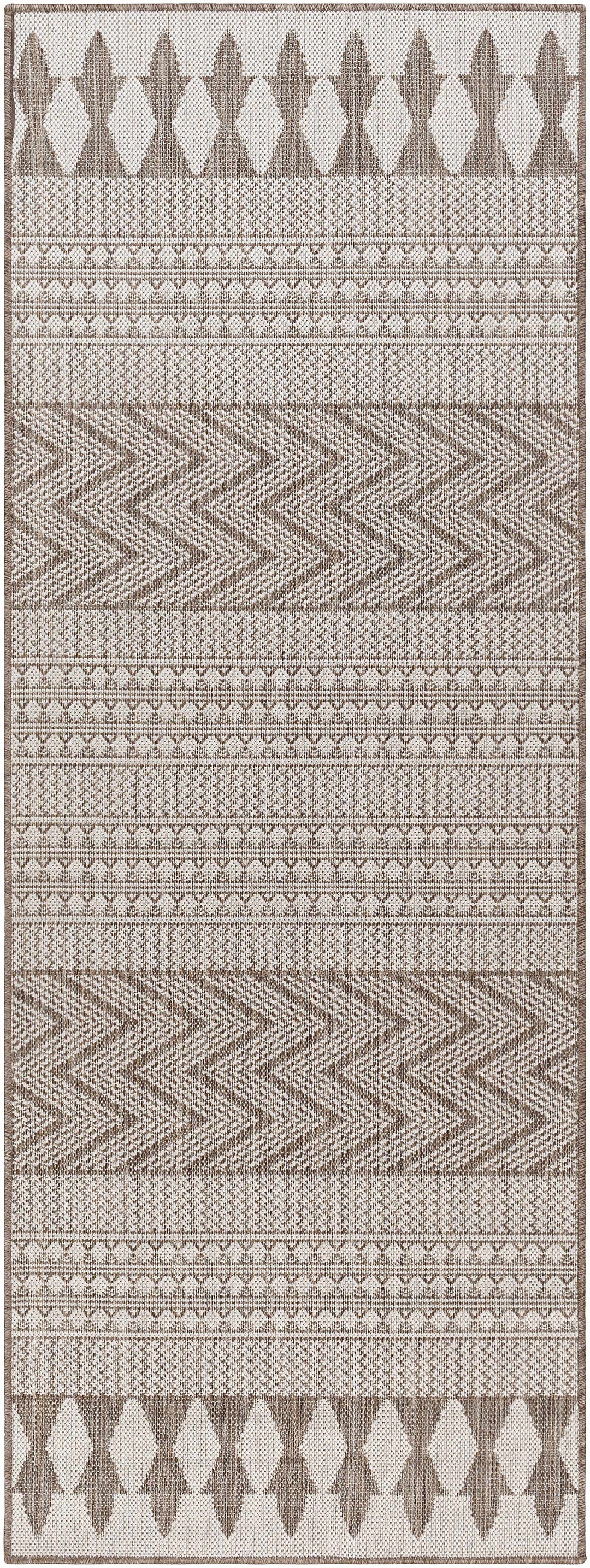 Asif Bohemian Beige And Brown Rug