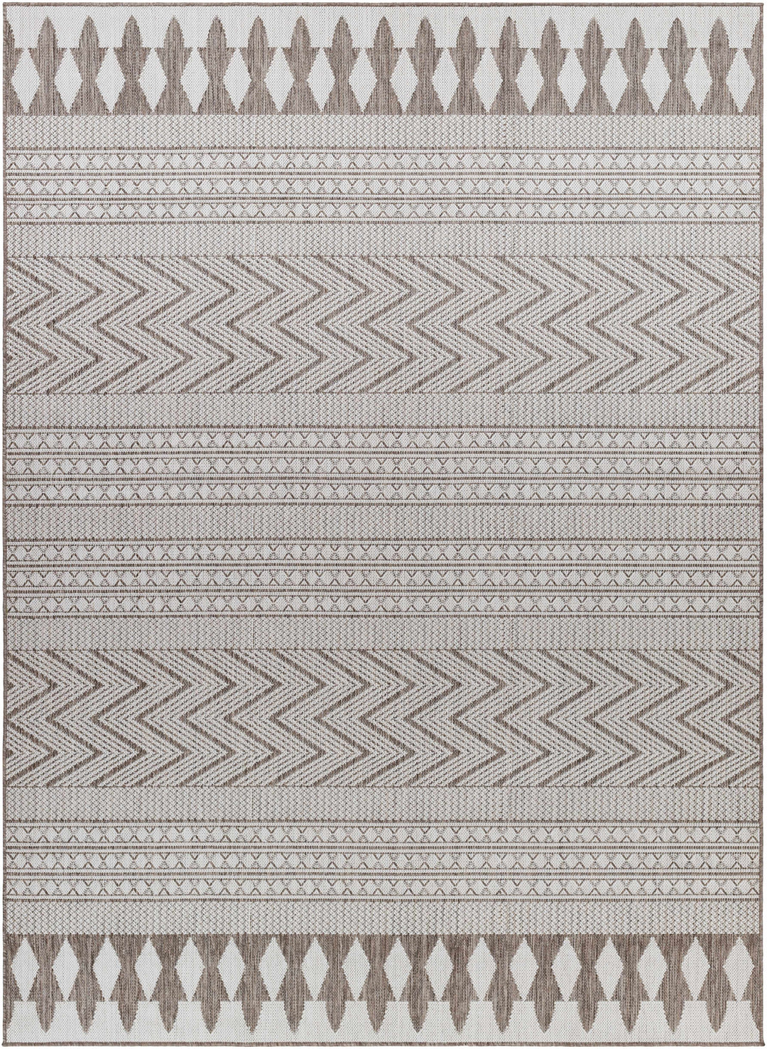 Asif Bohemian Beige And Brown Rug
