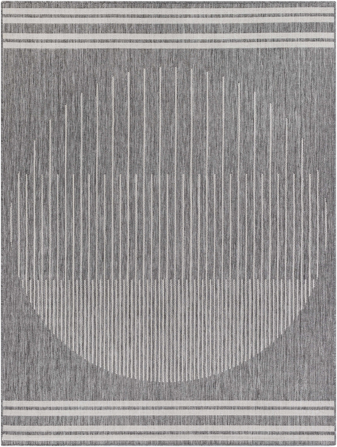 Aviya Modern Geometric Design Gray Area Rug