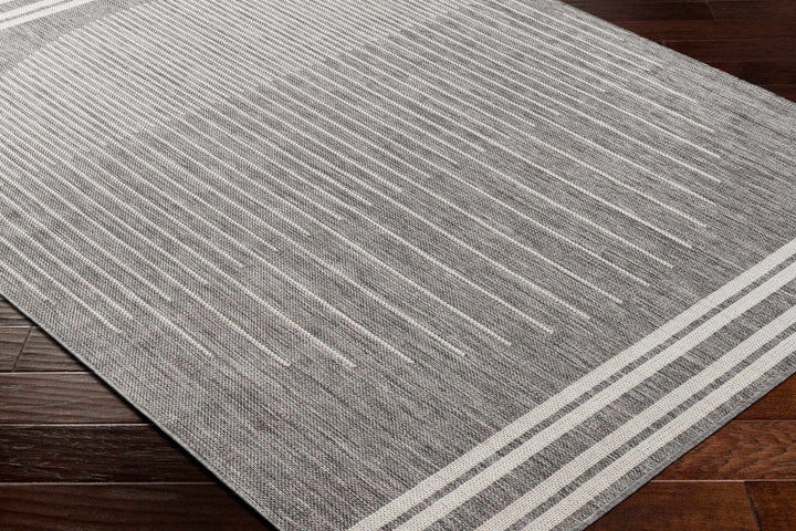 Aviya Modern Geometric Design Gray Area Rug