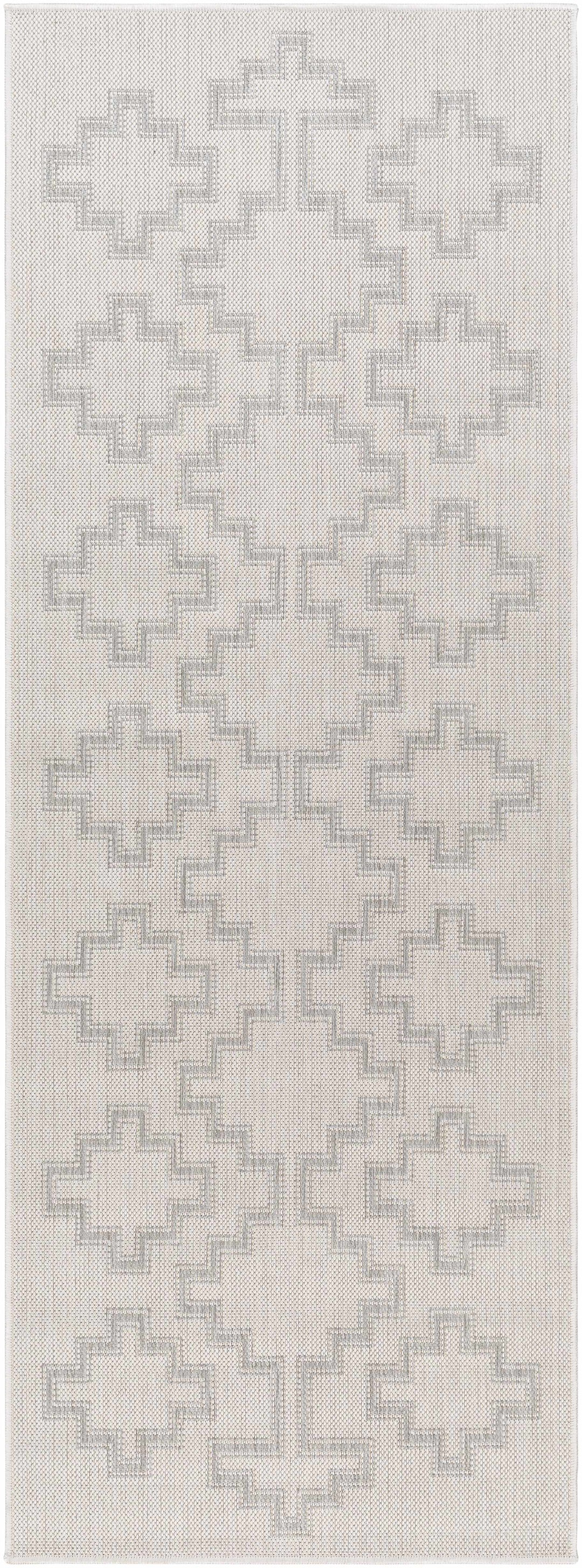 Fadil Bohemian Style Gray Area Rug