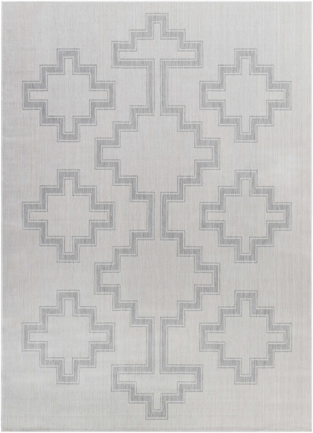 Fadil Bohemian Style Gray Area Rug