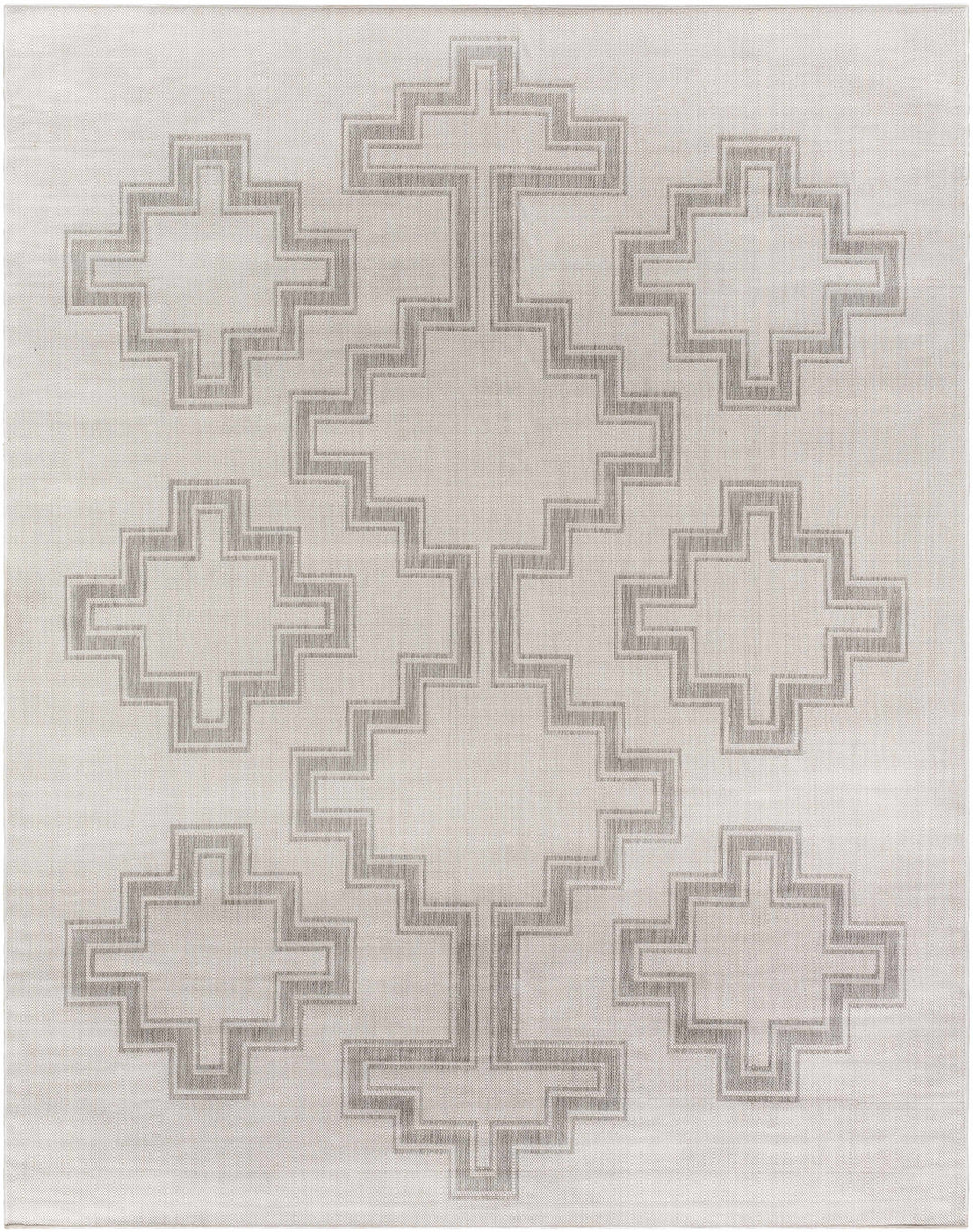 Fadil Bohemian Style Gray Area Rug