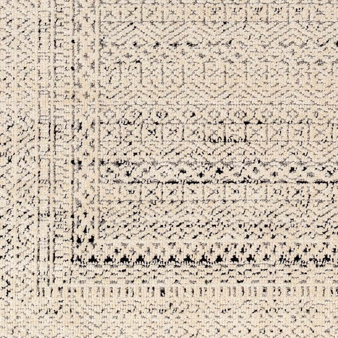 Said Beige And Black Traditional Style Rug