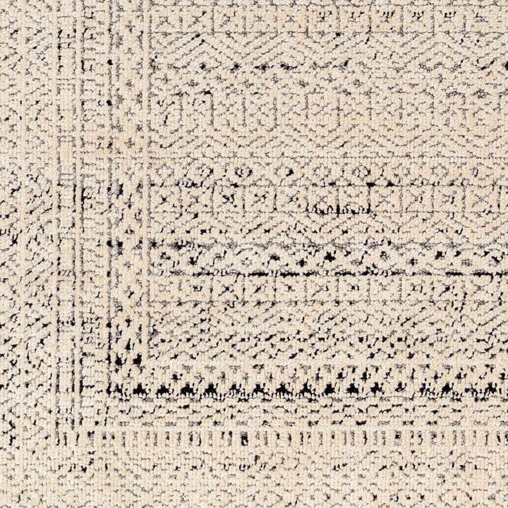 Said Beige And Black Traditional Style Rug