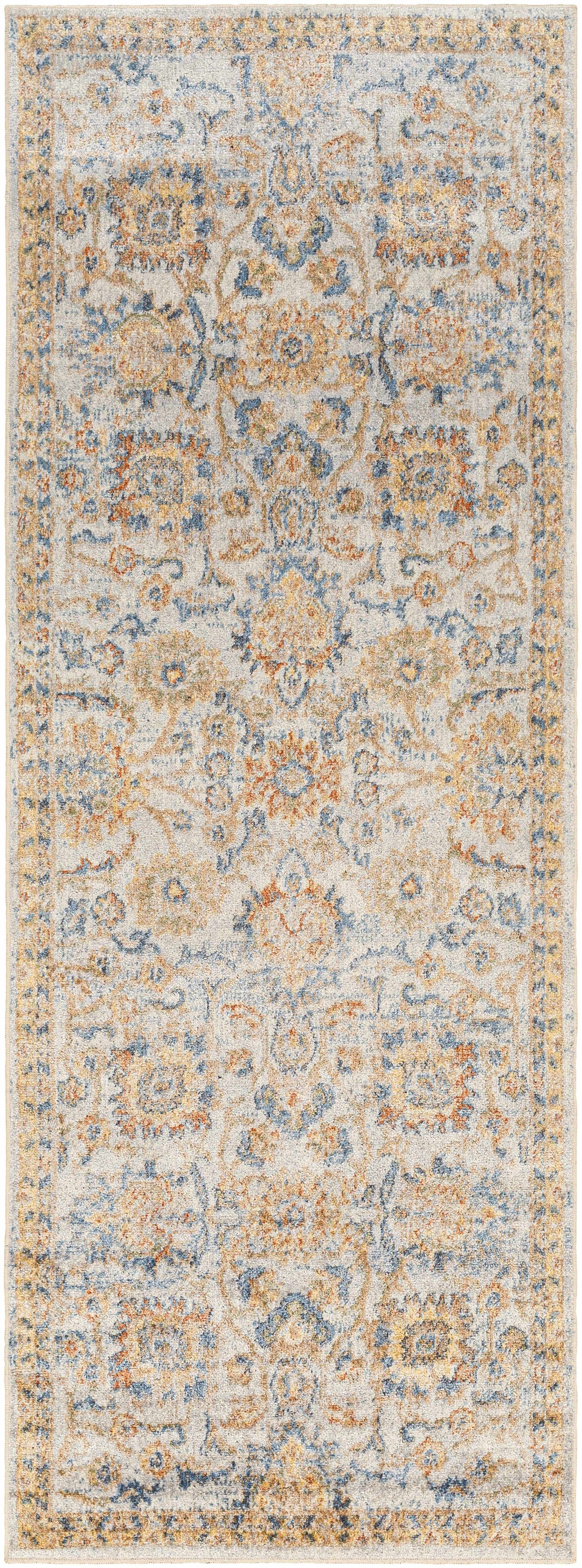 Dion Traditional Style Beige And Gray Washable Area Rug