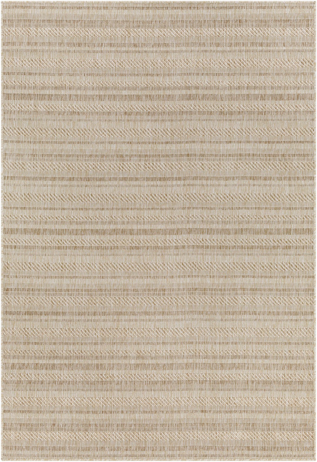 Sultanhisar Contemporary Style Beige Outdoor Area Rug