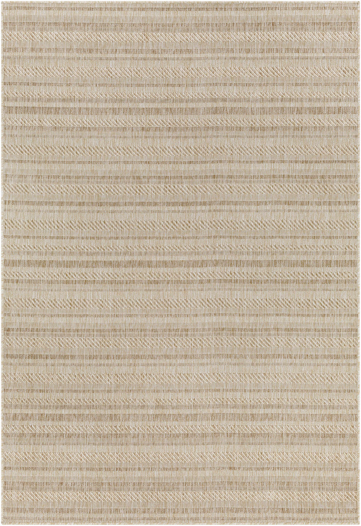 Sultanhisar Contemporary Style Beige Outdoor Area Rug