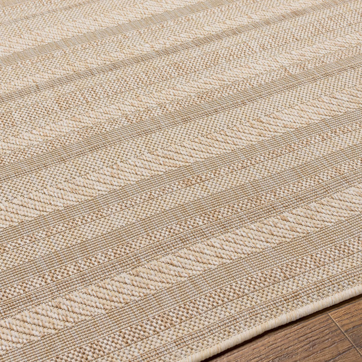 Sultanhisar Contemporary Style Beige Outdoor Area Rug