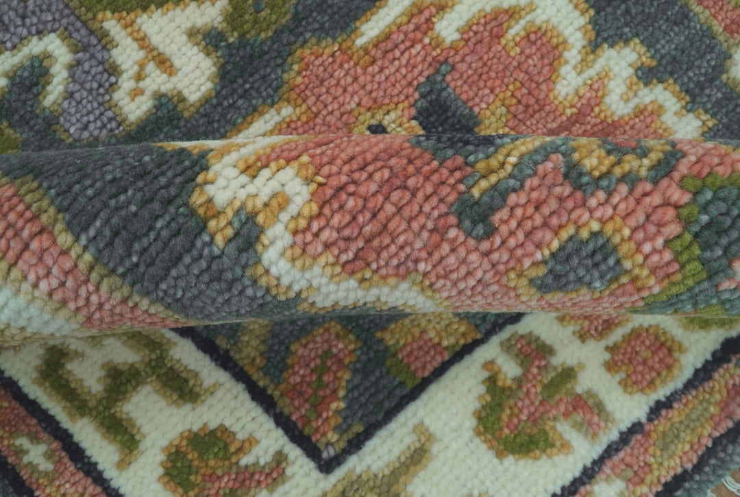 Small 3x5 Green And Gray Hand Knotted Wool Rug - The Rug Decor
