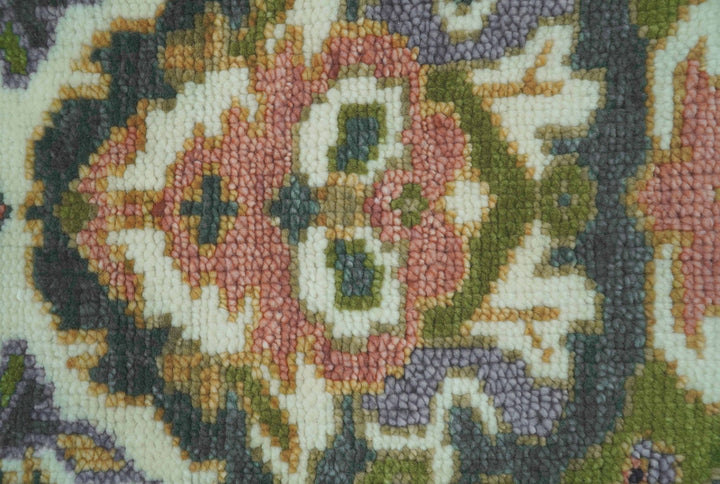 Small 3x5 Green And Gray Hand Knotted Wool Rug - The Rug Decor