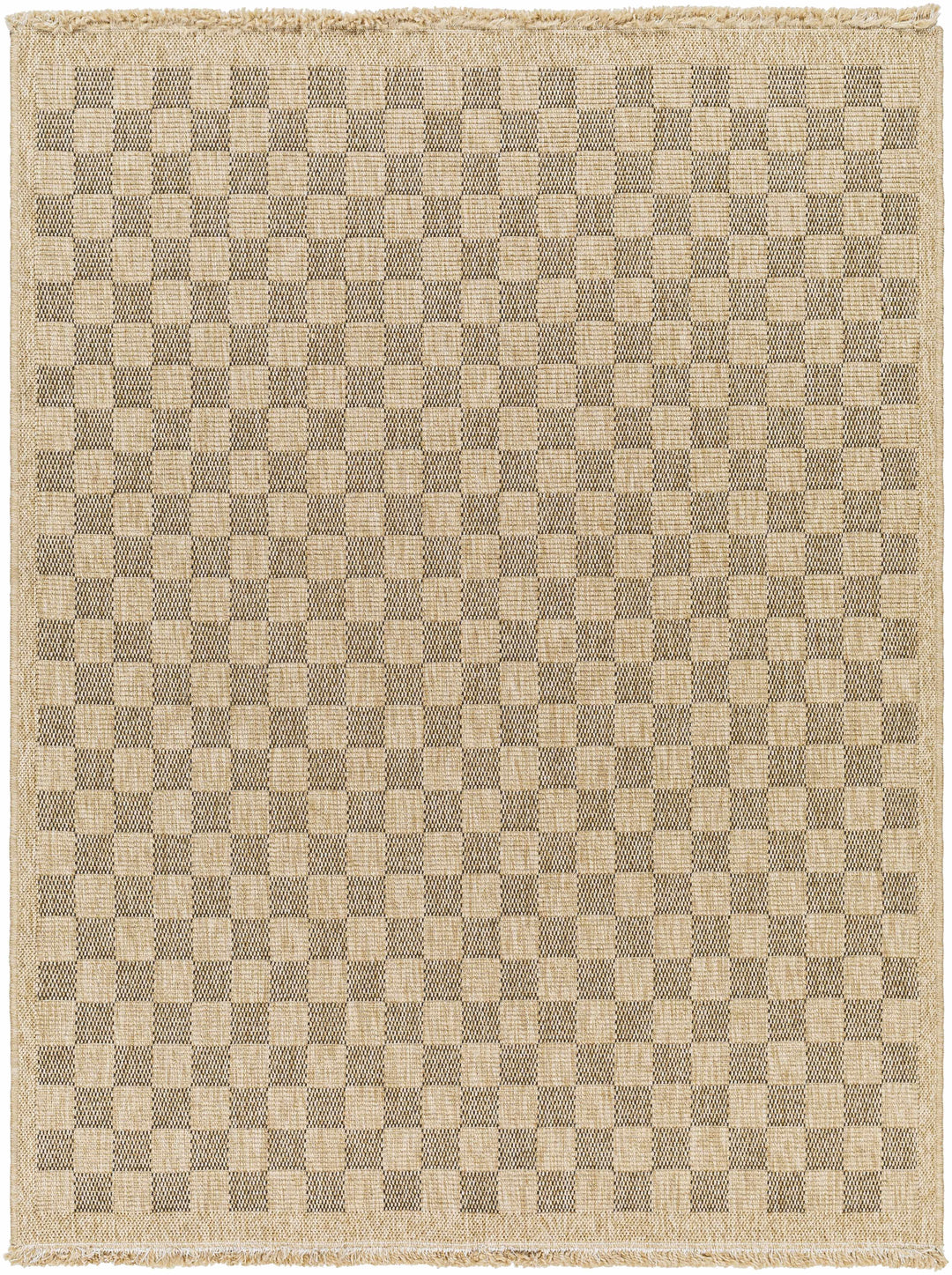 Jurek Beige & Brown Contemporary Design Outdoor Rug