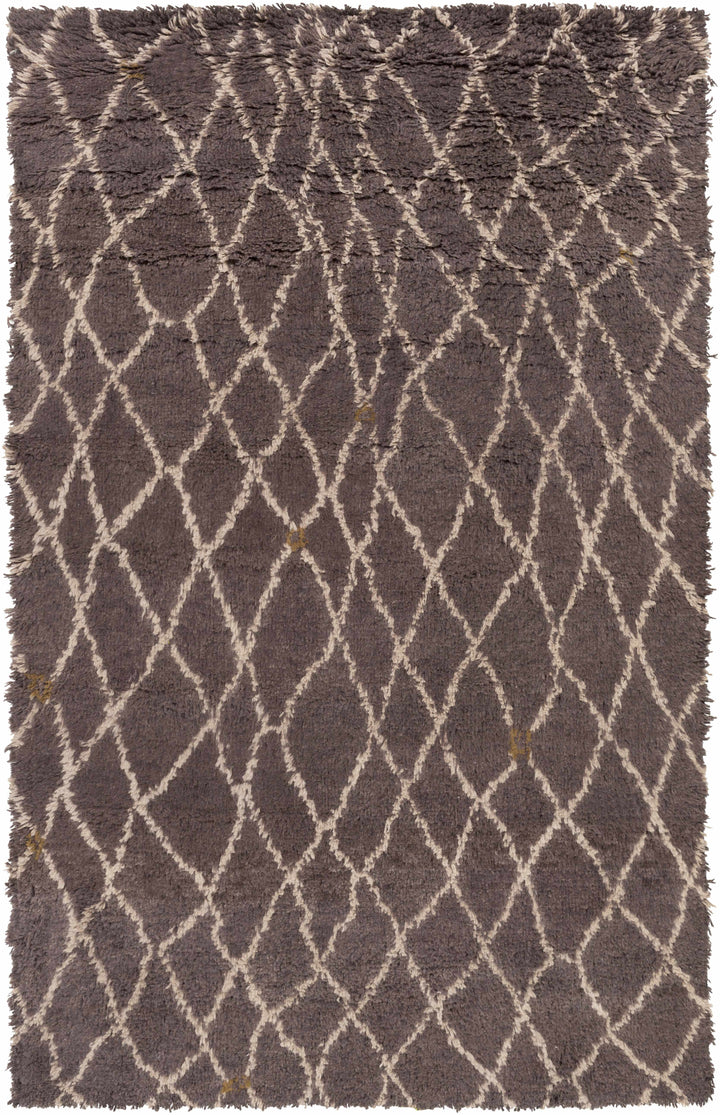 Summerfield Contemporary Style Taupe Hand Knotted Wool Area Carpet