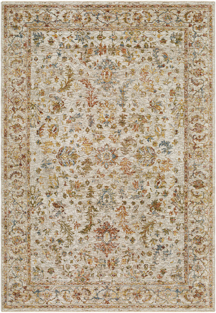 Asabi Ivory And Mustard Traditional Style Rug
