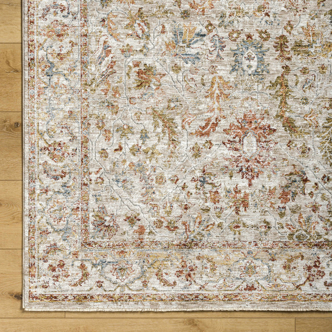 Asabi Ivory And Mustard Traditional Style Rug