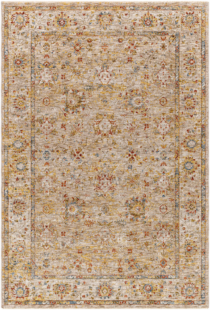 Duong Traditional Style Beige And Rust Area Rug