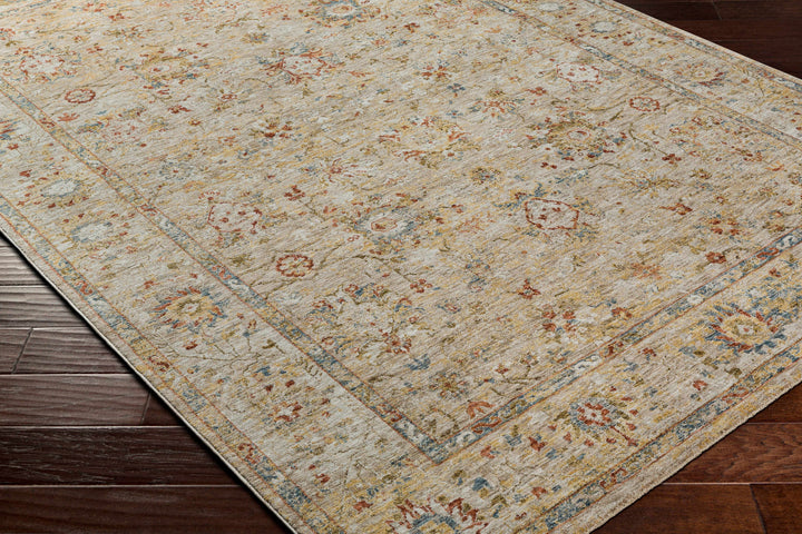 Duong Traditional Style Beige And Rust Area Rug