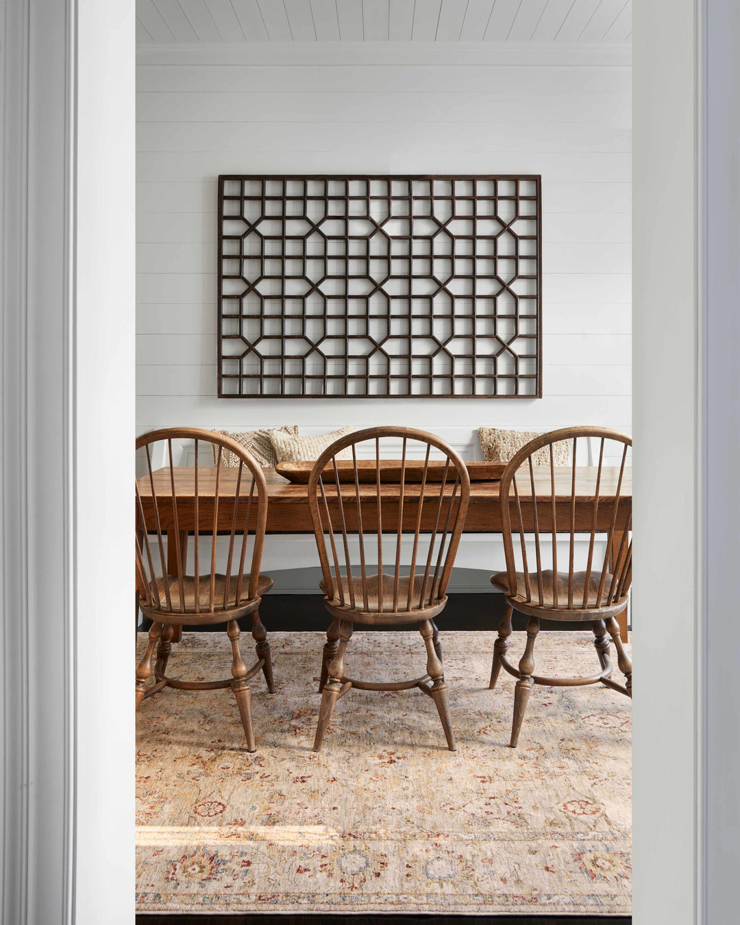 Duong Traditional Style Beige And Rust Area Rug