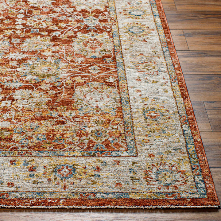 Duong Traditional Style Beige And Rust Area Rug