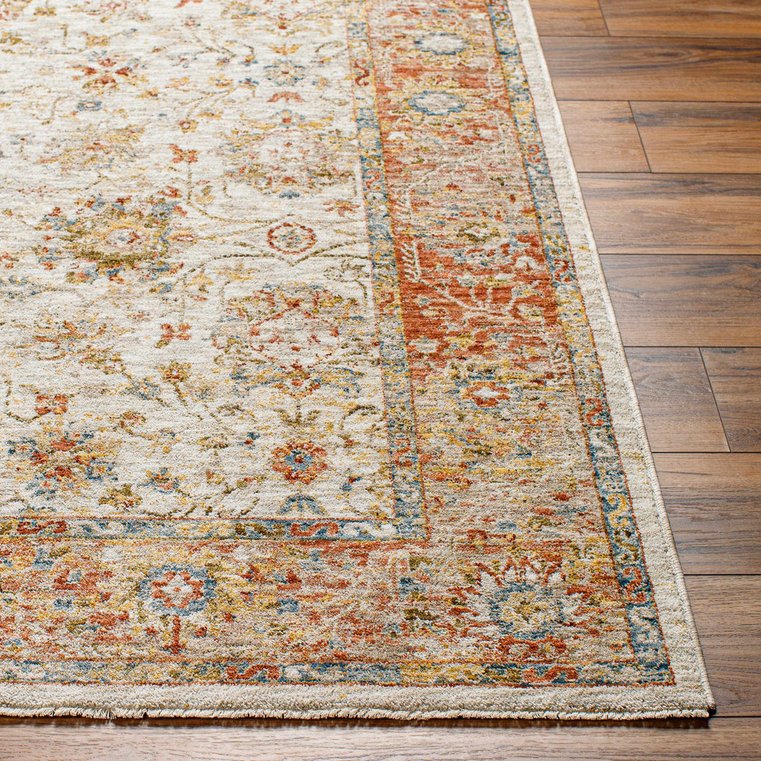 Duong Traditional Style Beige & Rust Rug