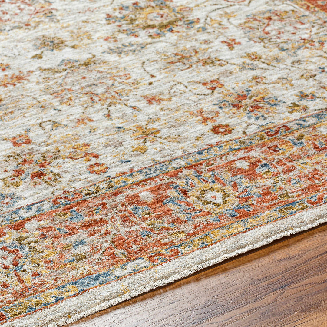 Duong Traditional Style Beige & Rust Rug