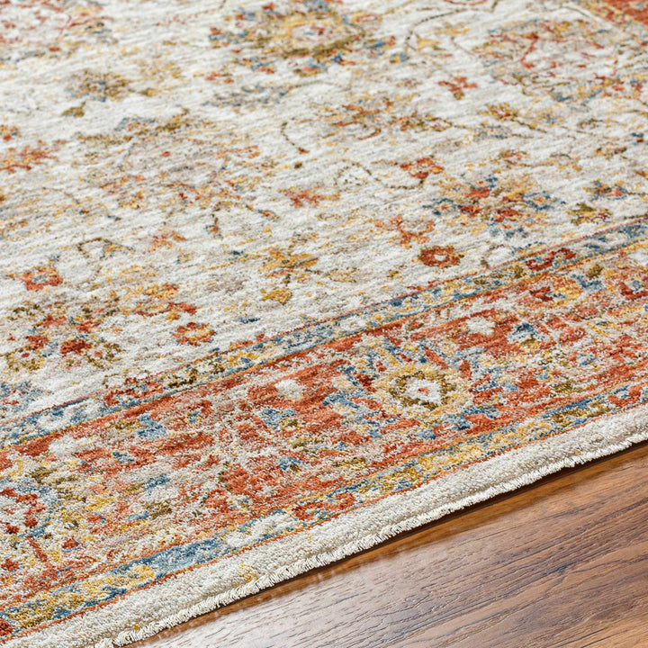 Duong Traditional Style Beige & Rust Rug