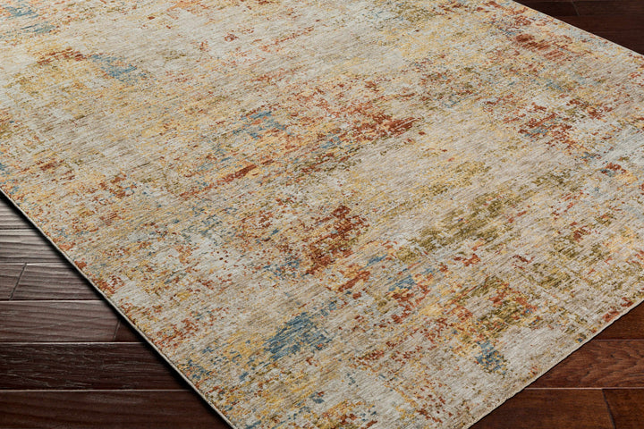 Eula Modern Abstract Design Beige And Rust Area Rug
