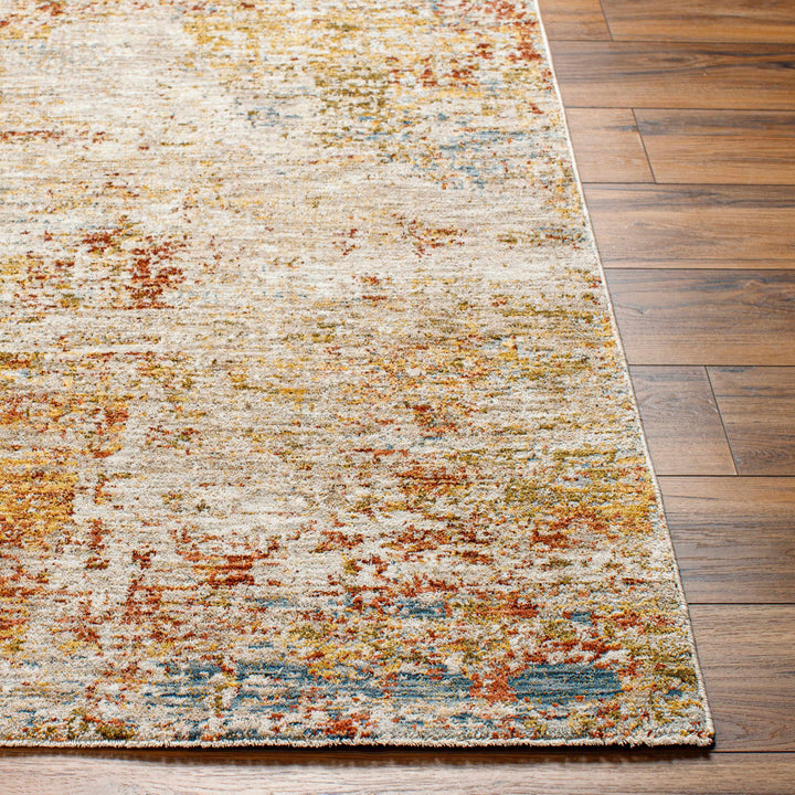 Eula Modern Abstract Design Beige And Rust Area Rug