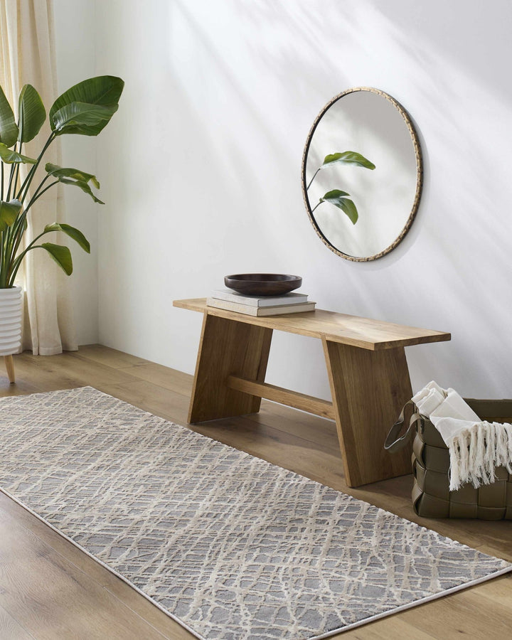Smock Modern Abstract Design Beige And Gray Area Rug - The Rug Decor
