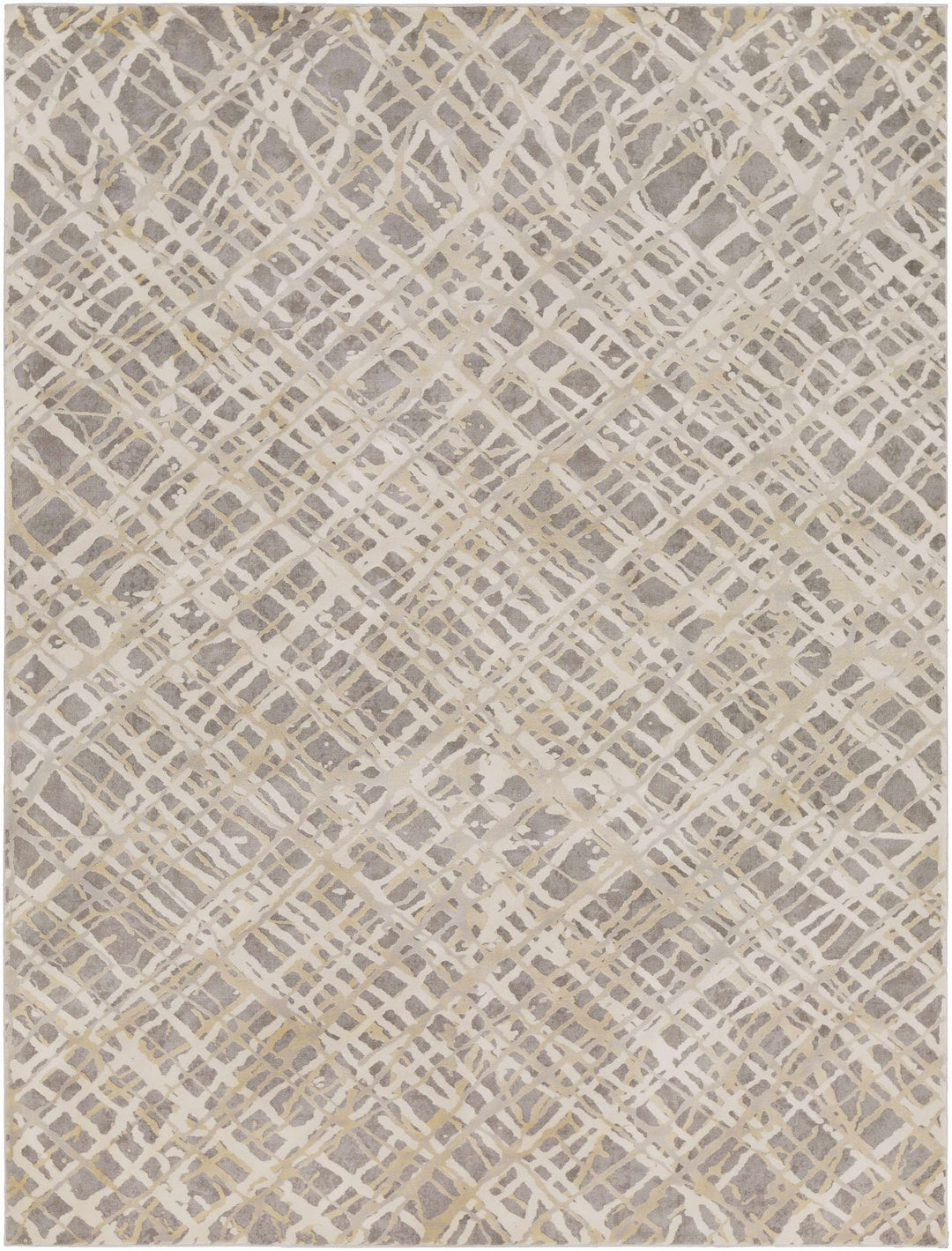 Smock Modern Abstract Design Beige And Gray Area Rug - The Rug Decor
