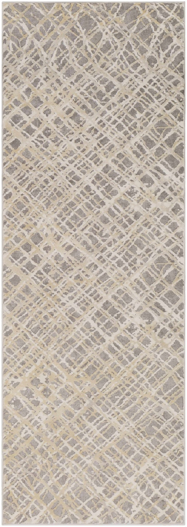 Smock Modern Abstract Design Beige And Gray Area Rug - The Rug Decor