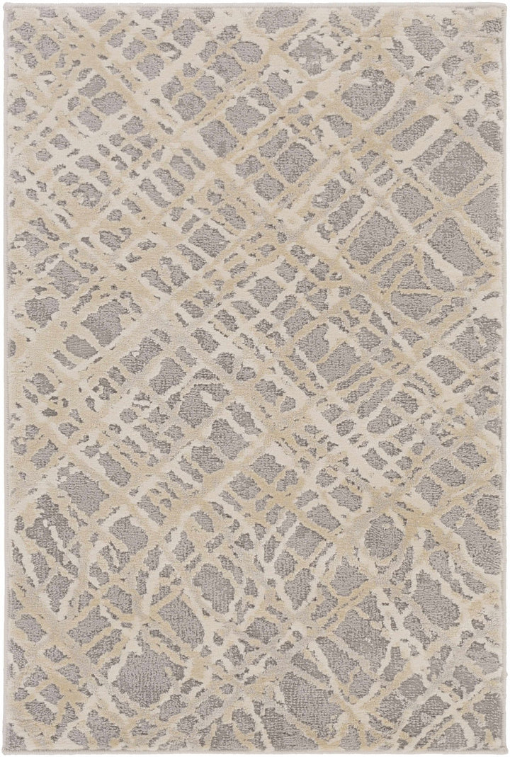Smock Modern Abstract Design Beige And Gray Area Rug - The Rug Decor