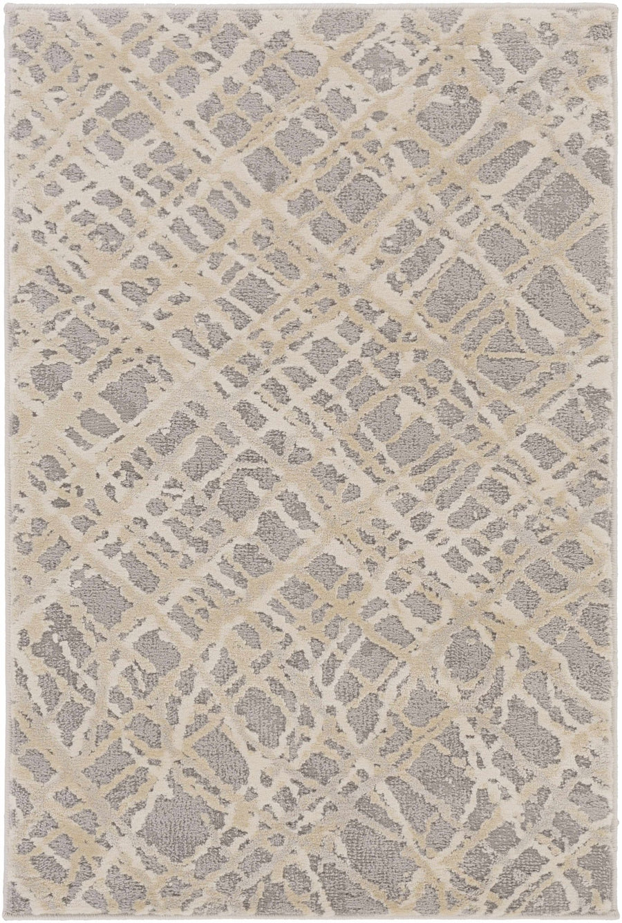 Smock Modern Abstract Design Beige And Gray Area Rug - The Rug Decor
