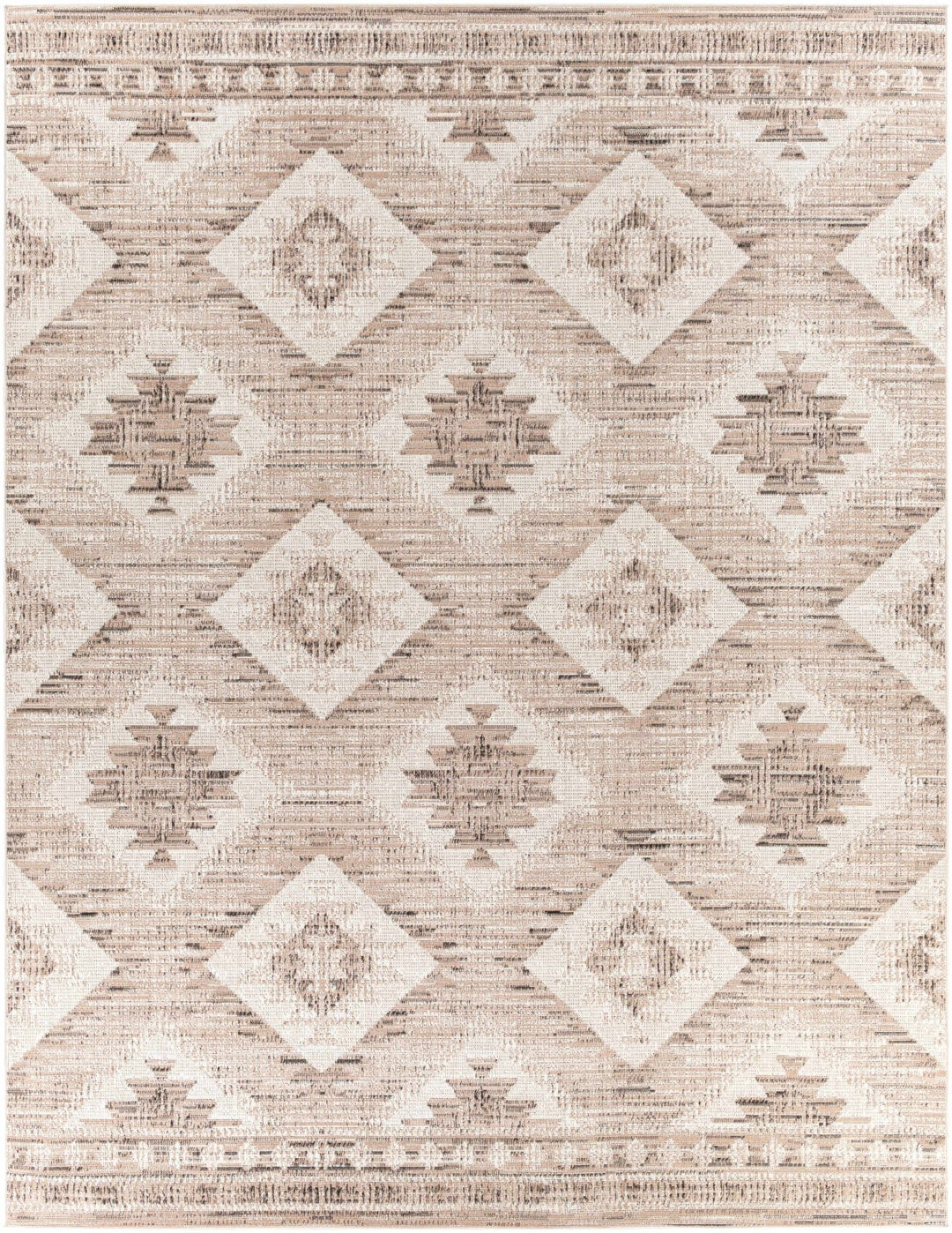 Smoketown Beige Modern Geometrical Design Area Rug - The Rug Decor