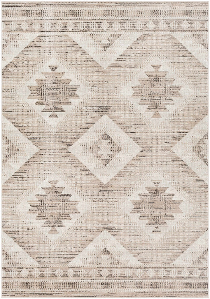 Smoketown Beige Modern Geometrical Design Area Rug - The Rug Decor