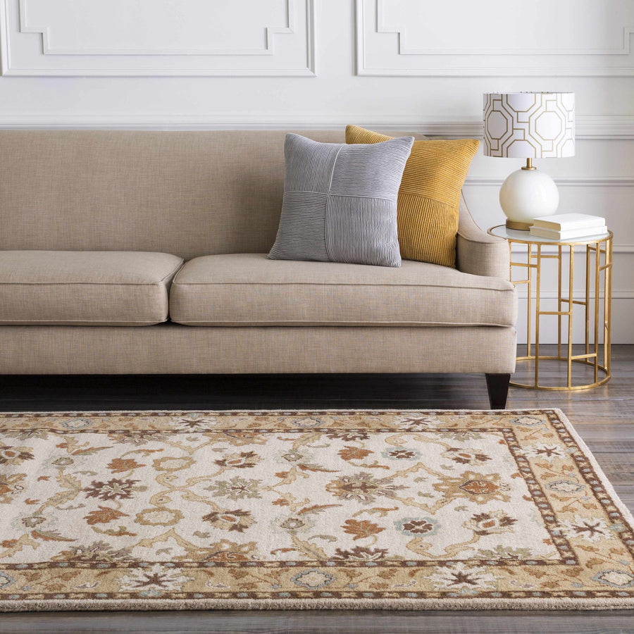 Smoot Traditional Oushak Beige And Brown Area Rug - The Rug Decor
