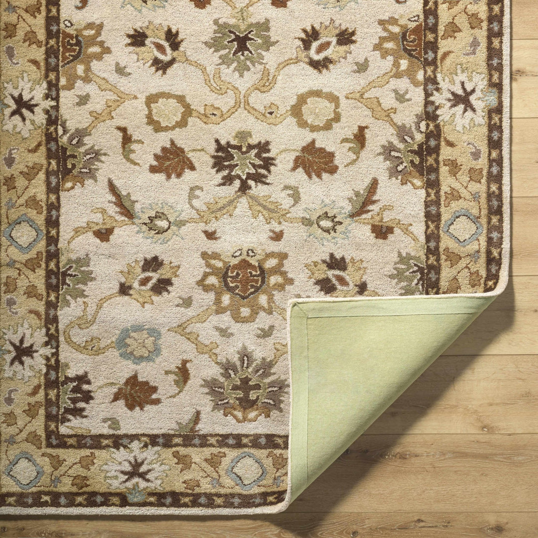 Smoot Traditional Oushak Beige And Brown Area Rug - The Rug Decor
