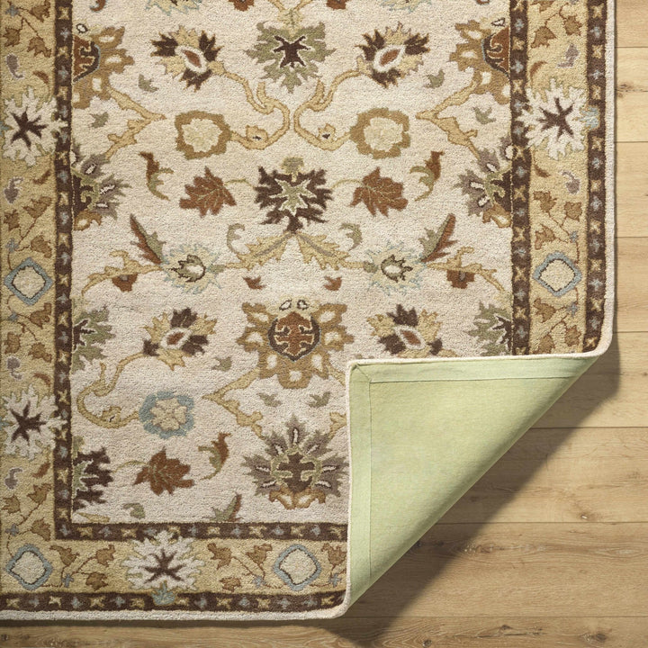 Smoot Traditional Oushak Beige And Brown Area Rug - The Rug Decor