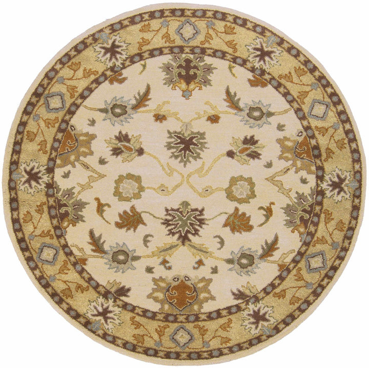 Smoot Traditional Oushak Beige And Brown Area Rug - The Rug Decor