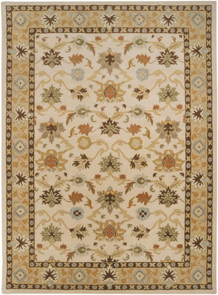 Smoot Traditional Oushak Beige And Brown Area Rug - The Rug Decor