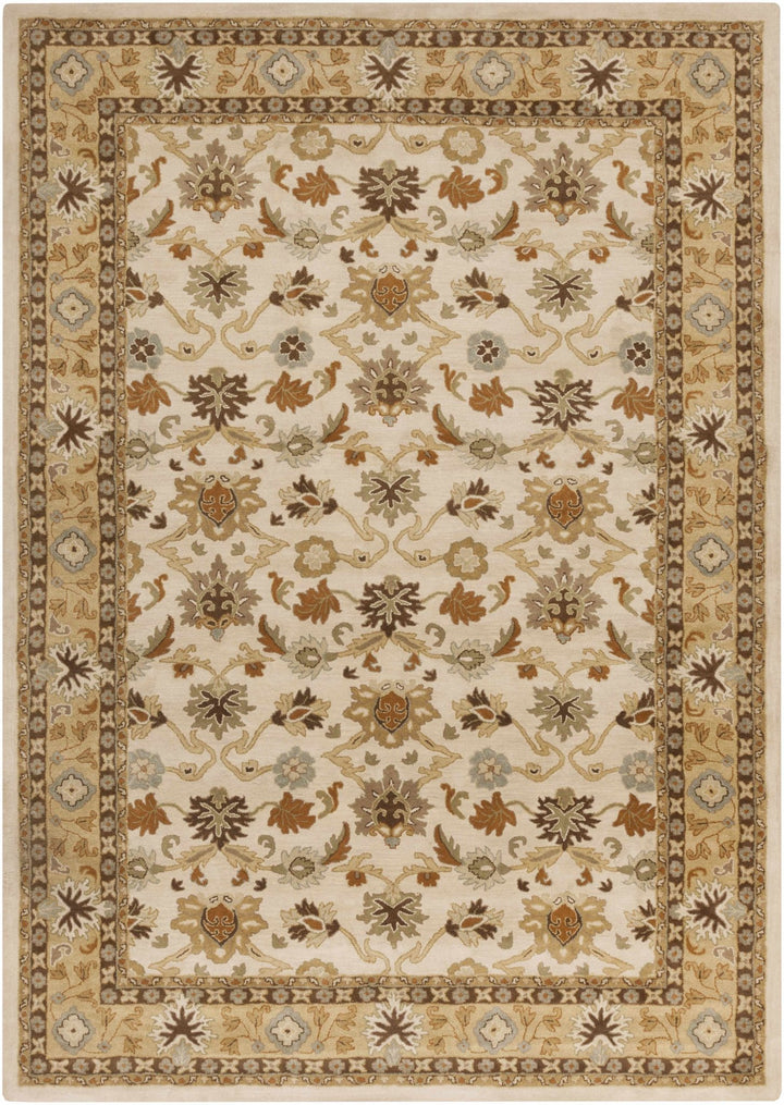 Smoot Traditional Oushak Beige And Brown Area Rug - The Rug Decor