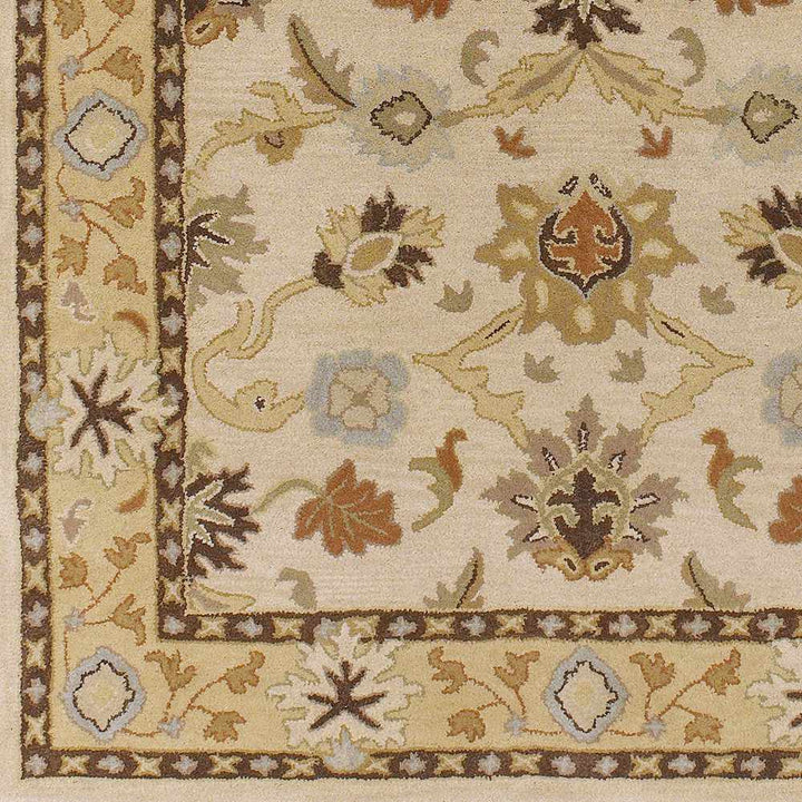 Smoot Traditional Oushak Beige And Brown Area Rug - The Rug Decor