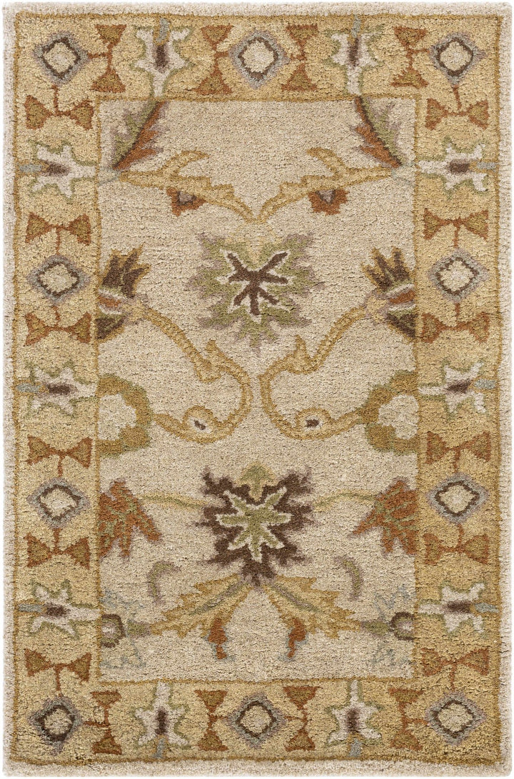 Smoot Traditional Oushak Beige And Brown Area Rug - The Rug Decor