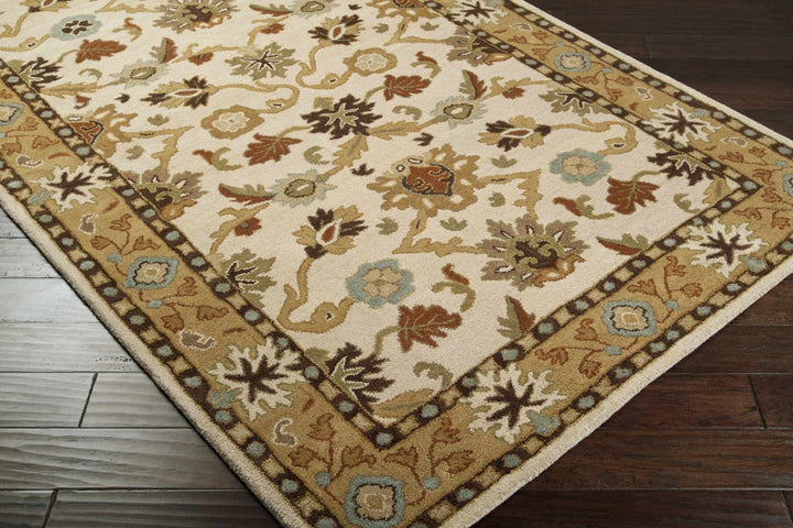 Smoot Traditional Oushak Beige And Brown Area Rug - The Rug Decor