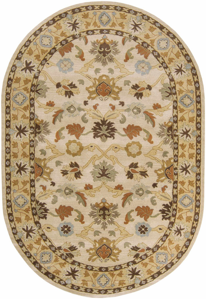 Smoot Traditional Oushak Beige And Brown Area Rug - The Rug Decor