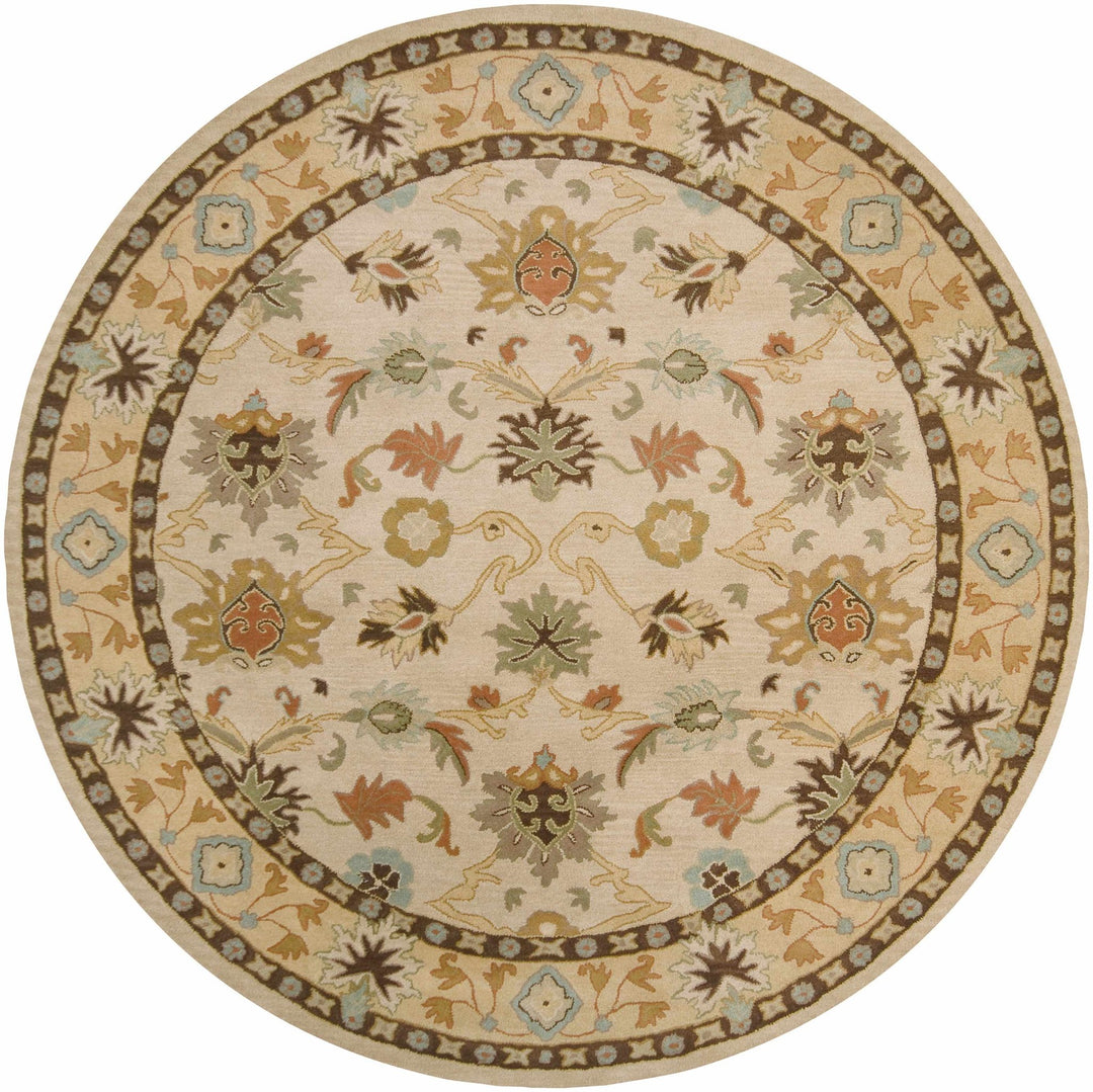 Smoot Traditional Oushak Beige And Brown Area Rug - The Rug Decor