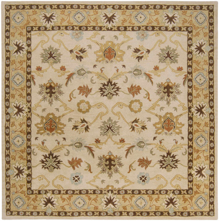 Smoot Traditional Oushak Beige And Brown Area Rug - The Rug Decor
