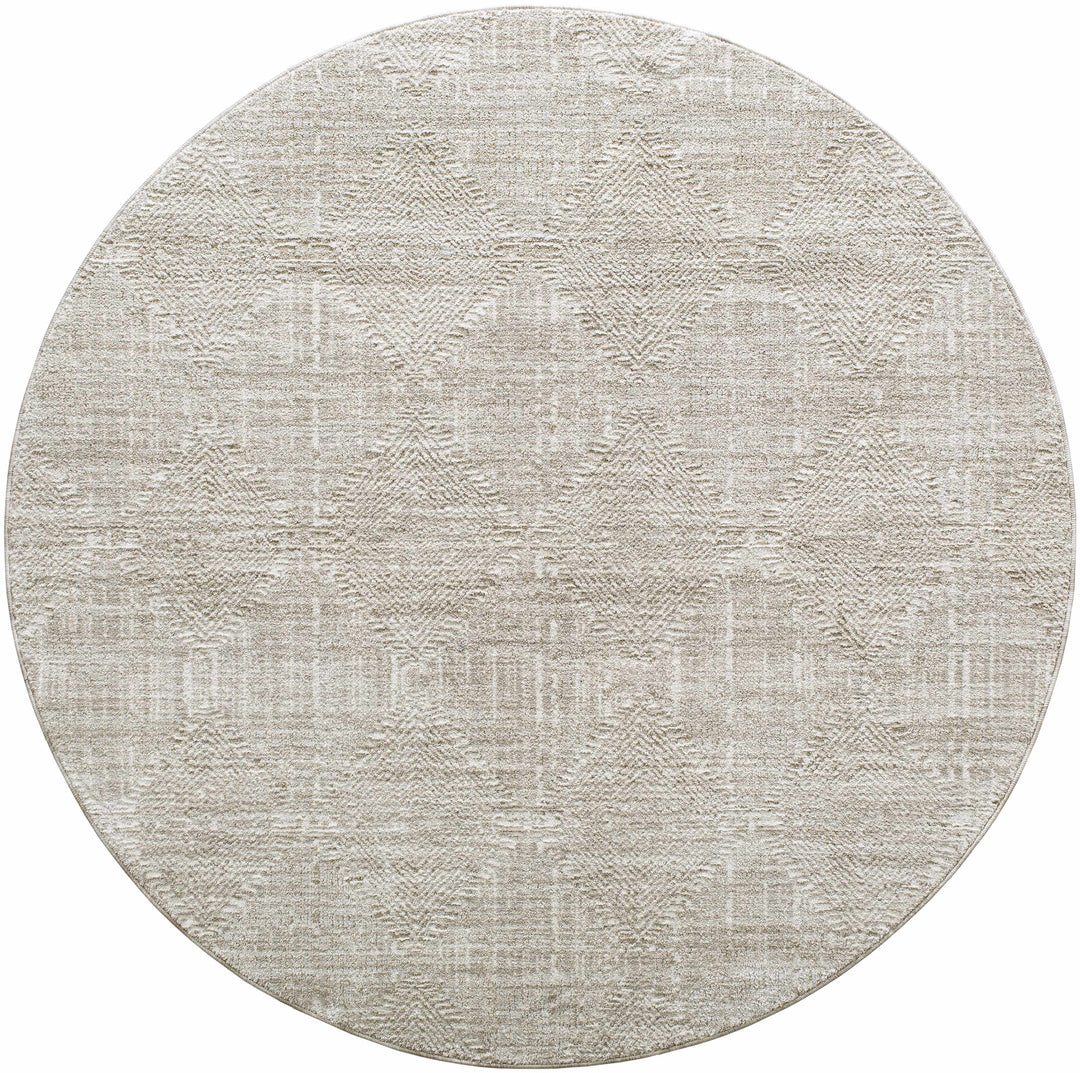 Dekan Contemporary Geometrical Design Beige Rug